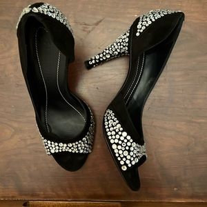 Sonia Rykiel Strass Bling black pumps 39